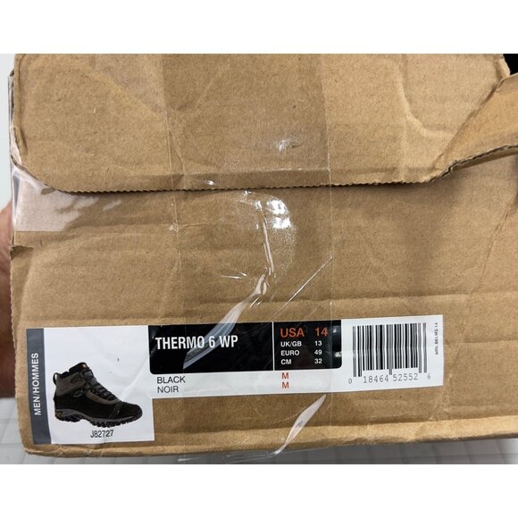 Merrell Mens Thermo 6 Insulated Winter Boots Size 14 Waterproof Black - Picture 5 of 13